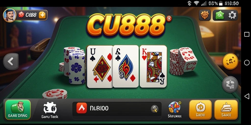 Tampilan gameplay seru di CU888 dengan pemain yang aktif.