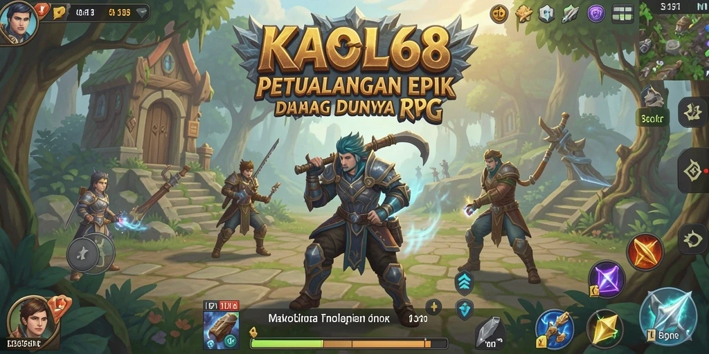 Screenshot KAOL68 menunjukkan petualangan seru di dunia RPG yang luas.