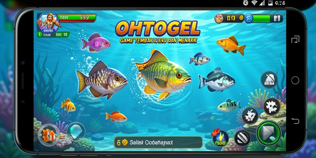 Tangkapan layar gameplay menarik OHTOGEL dengan aksi tembak ikan yang seru.