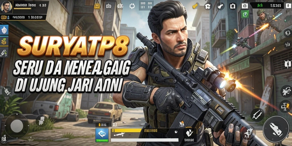Screenshot SURYA88 menampilkan aksi gameplay TPS yang mendebarkan.