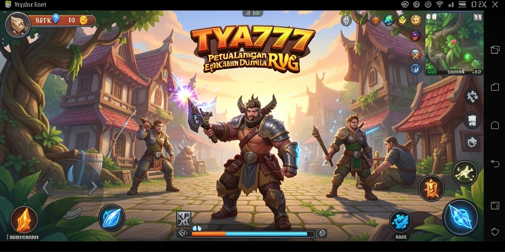 Tampilan gameplay seru dari game RPG TYA777 dengan karakter epik.
